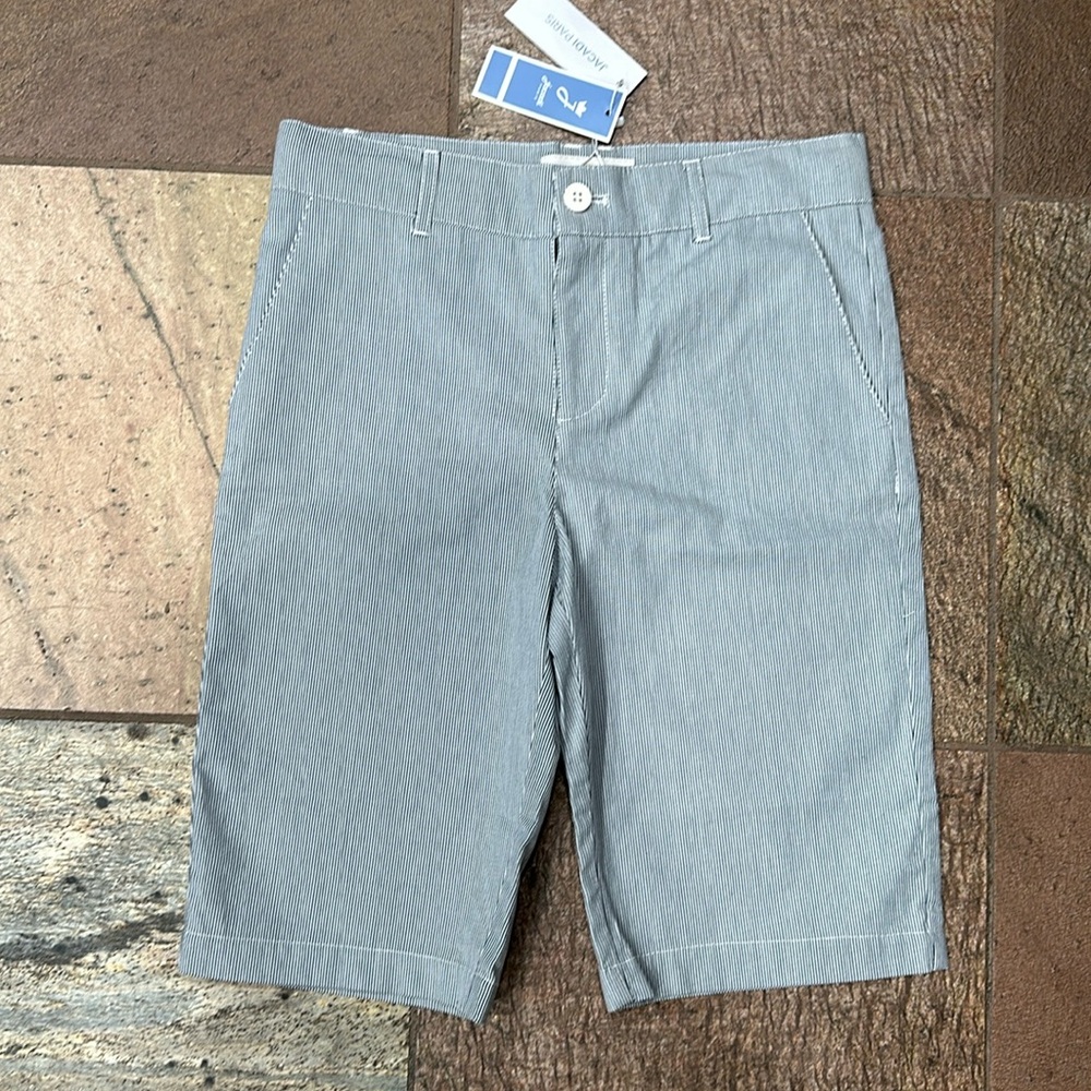 NWT Jacadi boys striped shorts size 10 years, 140 cm